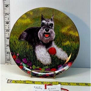 Miniature Schnauzer “Play Ball” by Christopher Nick Plate #4584